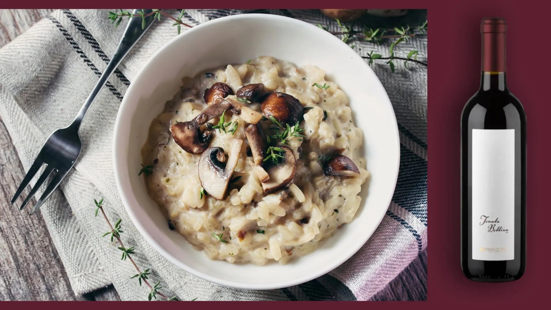 Risotto ai porcini e Tenuta Bettina